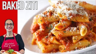 Baked Ziti  How to make bake Ziti  Ziti no meat  Video Recipe [upl. by Gweneth]