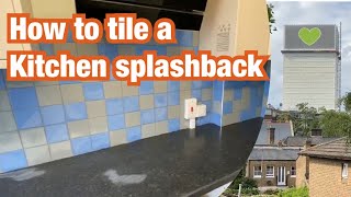 How to tile a kitchen splash back  and I’m working near Grenfell [upl. by Magnus]