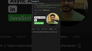 AsyncAwait in JavaScript 🚀  Simplifying Asynchronous Code nodejs javascript [upl. by Kieffer]