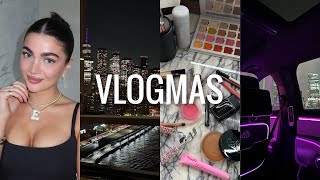 VLOGMAS DAY 20 new makeup favorites getting ready NYC night out with my boyfriend amp more [upl. by Merriott]