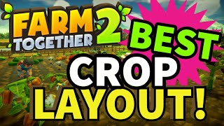 Farm Together 2 Best Farm Crop Layout [upl. by Hardunn602]