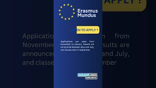 Erasmus Mundus Scholarship 2025 in 60 Seconds  Study in Europe for Free [upl. by Leshia]