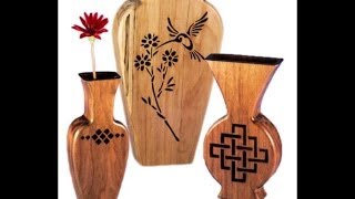 Beautiful Vases on the Scroll Saw [upl. by Ylas]