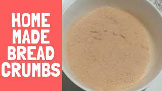 Homemade Bread CrumbsQuick Recipehow to make bread crumbs with slices of Breads [upl. by Airom]