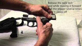 HOW TO TAKE DOWN A TAURUS PT111 Pro 9MM Semiautomatic [upl. by Sirovaj]