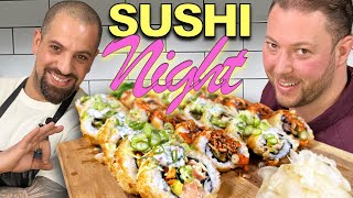 SUSHI MED SPICY OSTBÅGAR OCH OXFILÉ  DET HÄR SKA NI TESTA [upl. by Rellia53]