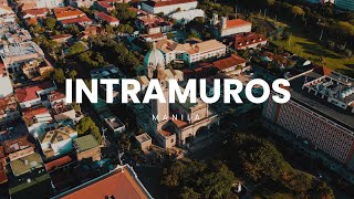 Intramuros Manila  Aerial Tour  4K Drone Film [upl. by Broderic]