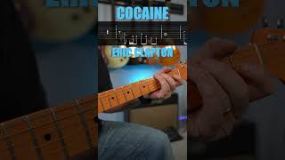 Cocaine Eric Clapton Guitar Riff with TAB [upl. by Artinak]