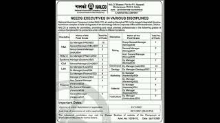 NALCO recruitment [upl. by Ennaxxor282]