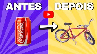 Artesanato Sustentável Mini Bicicleta Feita com Latinha de CocaCola – Tutorial Completo [upl. by Kolva]