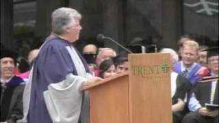 Trent University Convocation 2010  June 3 am  Nancy Strickland part one [upl. by Naesal75]