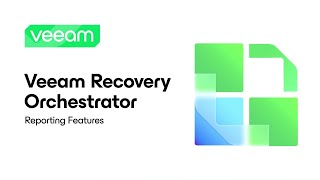 Veeam Recovery Orchestrator Reporting Features [upl. by Ranitta]