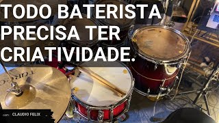 🥁Todo baterista precisa ter criatividade🥁 [upl. by Anatnahs]