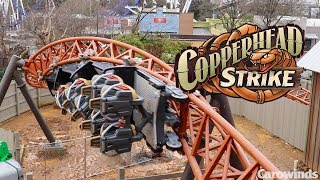 Carowinds Copperhead Strike First Test Footage Including a JoJo Roll POV [upl. by Lankton]