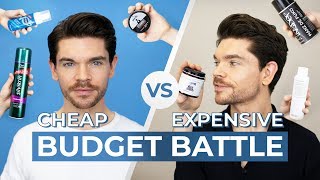 Mens Quiff Hairstyle  Cheap vs Expensive Hair Products [upl. by Blackstock]