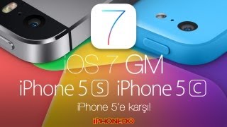 iPhone 5s ve 5c 5 arasındaki farklar iOS 7 GM ile gelen yenilikler [upl. by Noryahs]