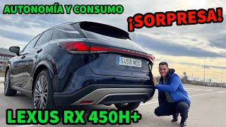 ¡SORPRESA Lexus RX 450h 2023 PRUEBA DE AUTONOMÍA ELÉCTRICA y CONSUMO a 120 kmh Opinión MOTORK [upl. by Berardo]