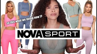 NOVA SPORT TRY ON HAUL  Fashion nova haul 2021 [upl. by Lachus]