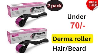 Best cheapest derma roller for hairbeard growth [upl. by Layne]