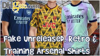 DHGate Fake Arsenal Shirts  UNRELEASED 2425 THIRD RETRO BRUISED BANANA amp TRAINING [upl. by Naujak]