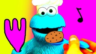 Cookie Monster Eats Play Doh Cookies Sesame Street Play Doh Cookie Monster Loves Cookies Sing Along [upl. by Eicam]