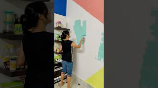 Renovated our kitchen in just 1 day shorts paint viral decorating kitchen blushingpooja [upl. by Perseus]