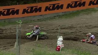 Dylan Ferrandis vs Jeffrey Herlings MXGP of Trentino 2016  motocross [upl. by Aserehc608]