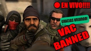 Cheater BANEADO EN PARTIDA EN VIVO de TWITCH CS GO LOLOLOLOL xD [upl. by Branham533]