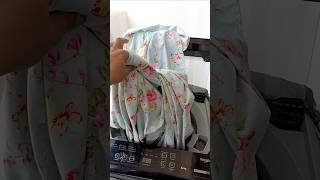 Bedsheet in 6kg Top Loading Washing Machine safely without overloading 👍🏻🤔⚡ homeapliances [upl. by Adela]