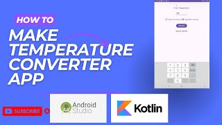 build a temperature converter app in android studio  kotlin  Android Studio Tutorial [upl. by Yul]