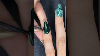 Green marble nails nailart naildesign nailextension almondnail trendingshorts subscribe share [upl. by Trumann]