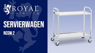 Servierwagen Royal Catering RCSW 2  Produktvorstellung 10010079 [upl. by Magdalena75]