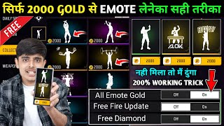 all emote in 2000 gold  free fire free emote  how to get free emote in free fire  village player [upl. by Granese833]