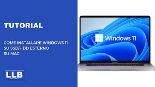 Come installare Windows 11 su SSDHDD e avviarlo su Mac TUTORIAL ITA [upl. by Naginarb]