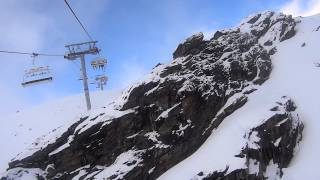 Ski chair lift ride Pionniers  Val Thorens [upl. by Monahan]