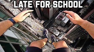 LATE FOR SCHOOL Parkour POV Best Of Compilation [upl. by Nollad]