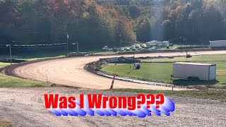 Was I Wrong October Update Pennsboro Speedway [upl. by Ennaillek974]