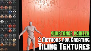 Substance Painter Two Methods Creating TilingSeamless Textures amp Then Export Them StepbyStep [upl. by Anerul403]