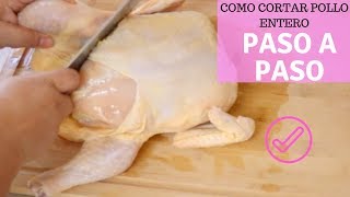 Como Cortar un Pollo Entero Paso a Paso  Como Limpiar el Pollo [upl. by Alitta]