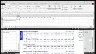 Klimaatgrafiek maken in Excel versie 2013 [upl. by Layap486]