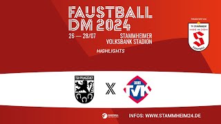 HIGHLIGHTS Faustball DM 2024  Halbfinale 2 TSV Pfungstadt  TV 1880 Käfertal [upl. by Ydnab]