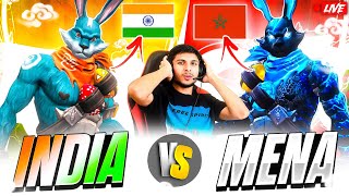 MENA LEGENDS 🇲🇦🥵 vs INDIAN LEGENDS 🇮🇳🥶 4 vs 4 CLASH SQUAD BATTLE nonstopgaming free fire live [upl. by Coulter209]