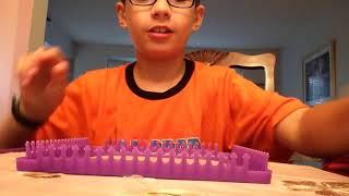 How to make a potholder using a loom by Joshua  Epic Fail [upl. by Tonl]