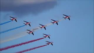 French Air Force  Patrouille de France  Alphajet aircraft Display 2022 [upl. by Aytak149]