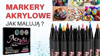 Jak Malują Markery Akrylowe na drewnie i szkle  Odpowiedź jest w Filmie  marker akryl malowanie [upl. by Yerocaj324]