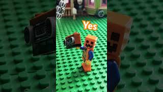 Robot comes to destroy Lego City so had to do it to them legostopmotion legoanimation [upl. by Anihcak]