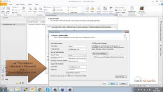 Microsoft Outlook Mail Server Settings [upl. by Potter]