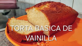 TORTA BASICA DE VAINILLA SE PUEDE DECORAR O COMER SOLA [upl. by Nairad]