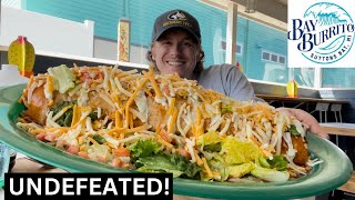 UNDEFEATED ARM SIZE BURRITO CHALLENGE  Big Ben Burrito  Bay Burrito Company Suttons Bay MI [upl. by Lewak]