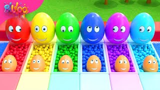 Surprise Eggs Kids Song  BluLoo Nursery Rhymes amp Kids Songs [upl. by Dor]